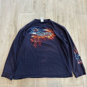 VINTAGE Y2K HARLEY DAVIDSON LONG SLEEVE T SHIRT USA